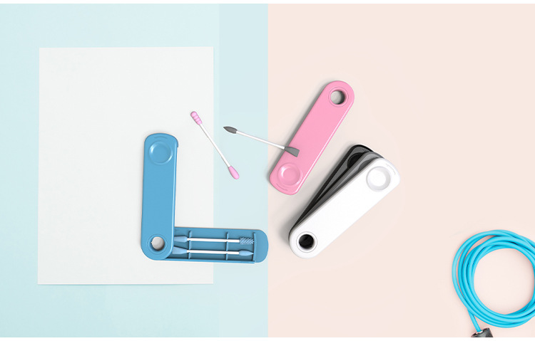 Silicone Cotton Swabs in Blue