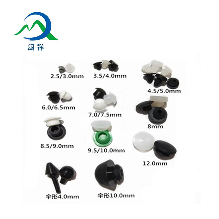 源头厂货透明硅胶堵头6.3MM实心密封胶塞耐高温锥形橡胶孔塞