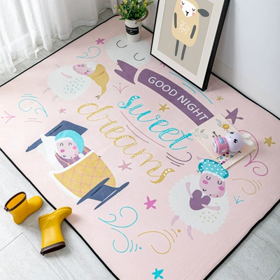 Cartoon Animal Carpet Water Absorbent | Avtomobil döşəmə paspasları - good-night-dream-70140cm