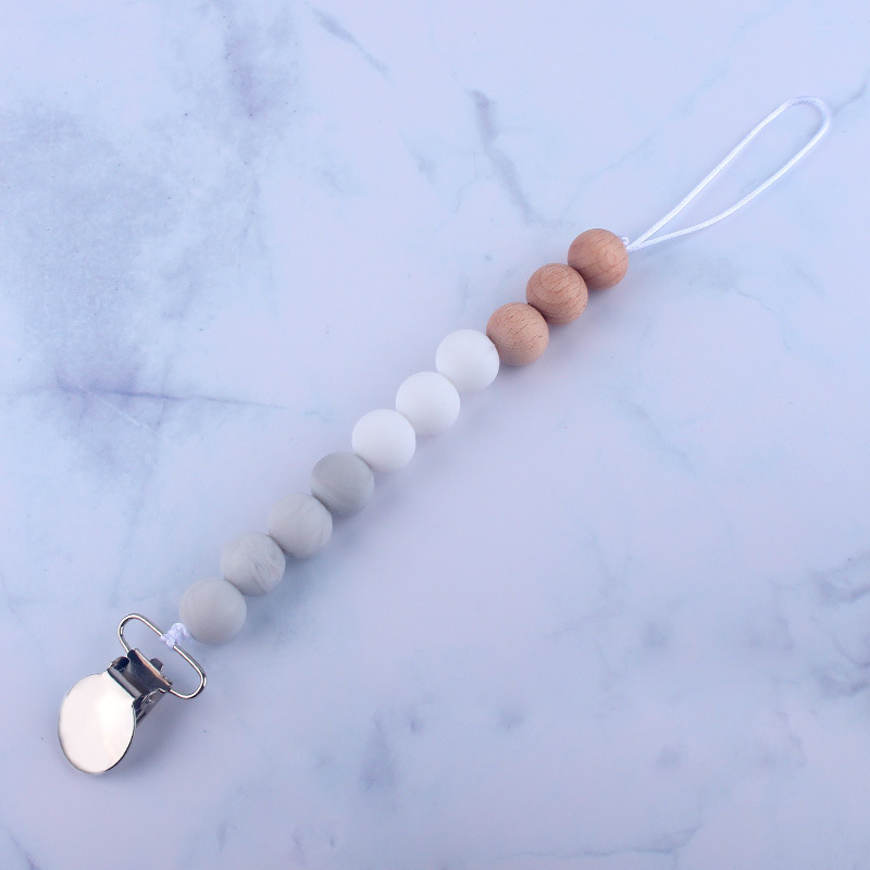 DIY bebé chupete clip anti-gota cadena bebé de silicona anti-perdida Cadena de comercio exterior Amazon Haya Nuevo