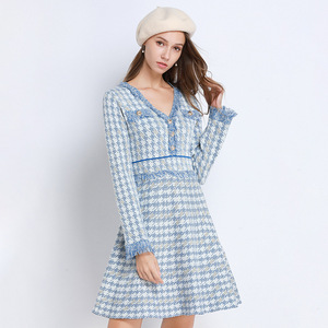 Fashionable commuter women’s high waist A-line skirt