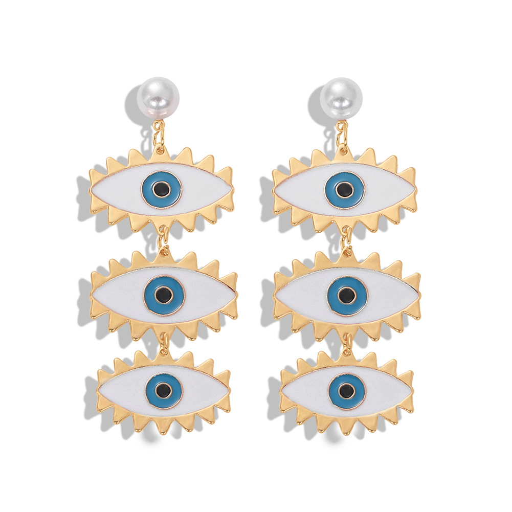Explosion Style Alloy Oil Drop Earring Trend Earrings Fashion Jewelry Accessories display picture 5