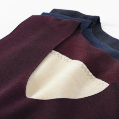 DeRong Seamless Thermal Vest for Men, Thickened Patched Underwear—Autumn/Winter Business Style, V-Neck, Sleeveless Base Layer Waistcoat