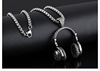 Accessory, headphones, pendant stainless steel, necklace for beloved, 2019, European style