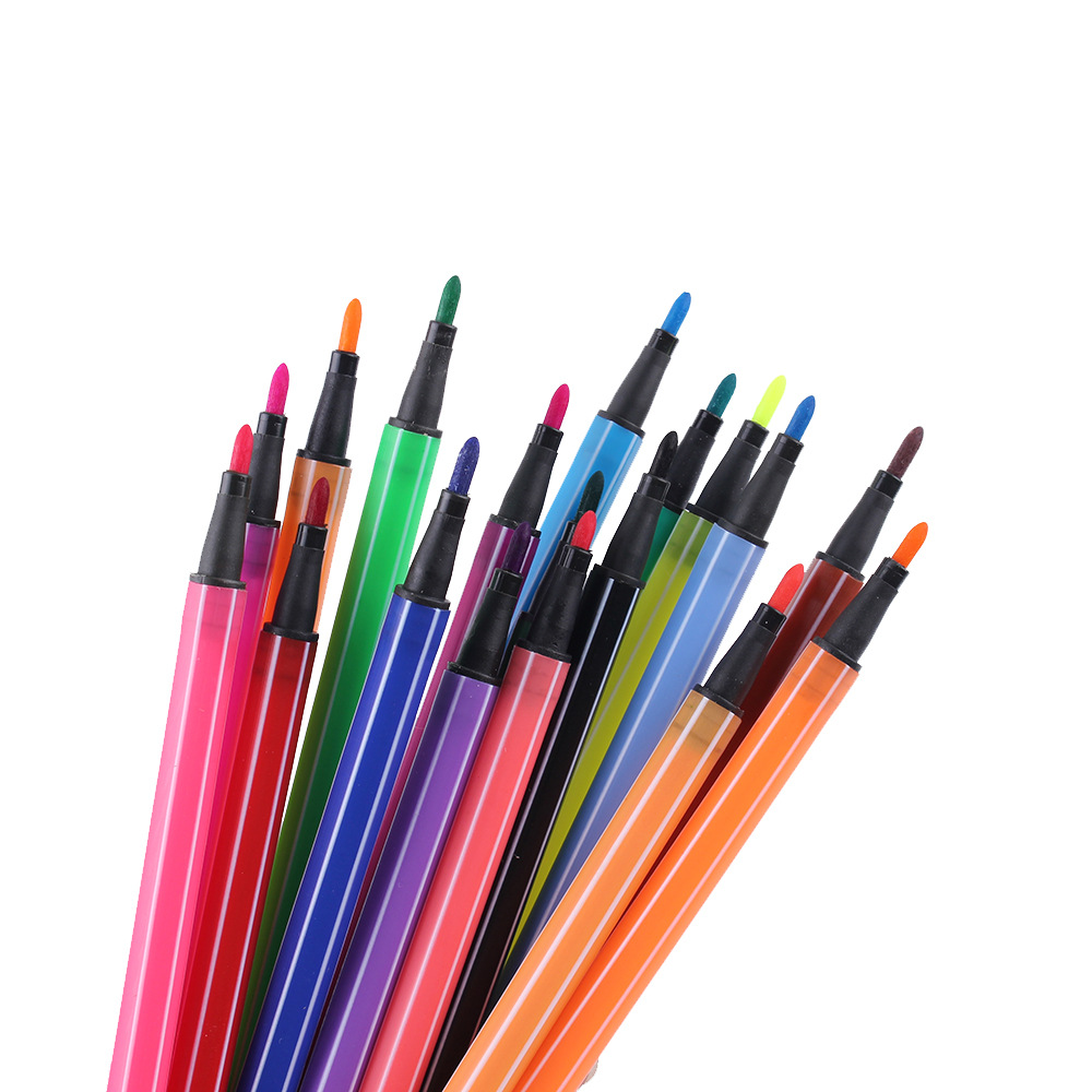 1 pluma de acuarela lavable 12 colores 24 colores cepillo de jardín de infantes 36 colores pintado a mano traje de pintura de pluma de color de gran capacidad