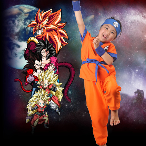 Children's performance Dragon Ball suit, kids' suit Sun Wukong adult unisex parent-child set anime clothing