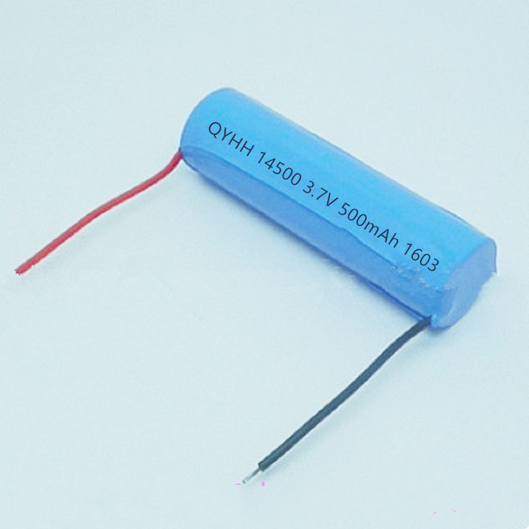 Factory Sales /14500 3.7V 500mah 0.1kg Side Outlet 600 Ma Hours Rechargeable Cylindrical Lithium Battery