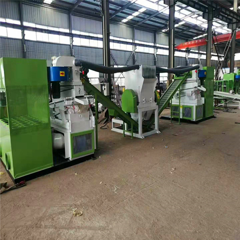 废铜铝塑料金属树脂拉链粉碎处理设备呢绒拉链破碎分离机自动拆解