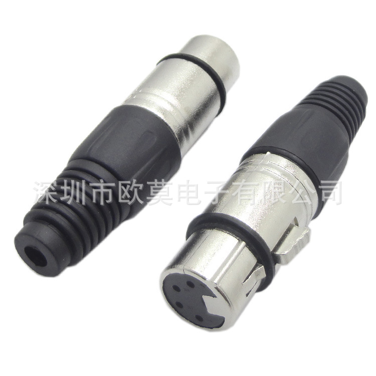 供应 麦克风3P卡侬插头 舞台音响音箱XLR插头 音频话筒卡龙接插口