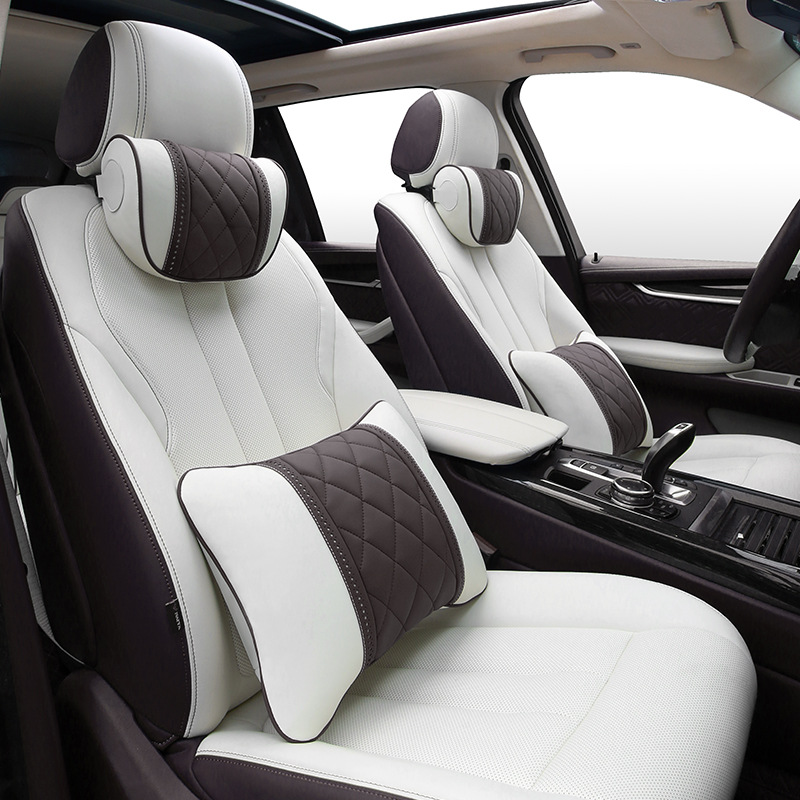 가공 맞춤형 NAPPA 피부에 민감한 가죽은 메르세데스-벤츠 S-클래스 MAYBACH 자동차 허리 베개 허리 베개 자동차 허리 지원에 적합합니다.
