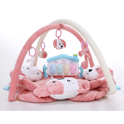 婴儿健身架器脚踏钢琴宝宝音乐游戏毯垫新生儿益智玩具0-12-18月