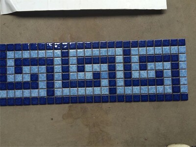 Mosaic Waistline black and white BLITZ Font line Kitchen Wash basin mesa Yin-Yang Corner Jigsaw puzzle ceramic tile