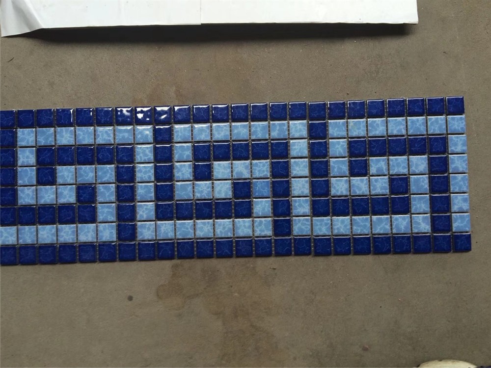 Mosaic Waistline black and white BLITZ Font line Kitchen Wash basin mesa Yin-Yang Corner Jigsaw puzzle ceramic tile