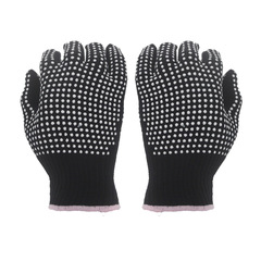Hair styling silicone dot bead heat insulation anti-scalding gloves, suitable for 200 degrees, for use with curling irons, electric combs, and straighteners.