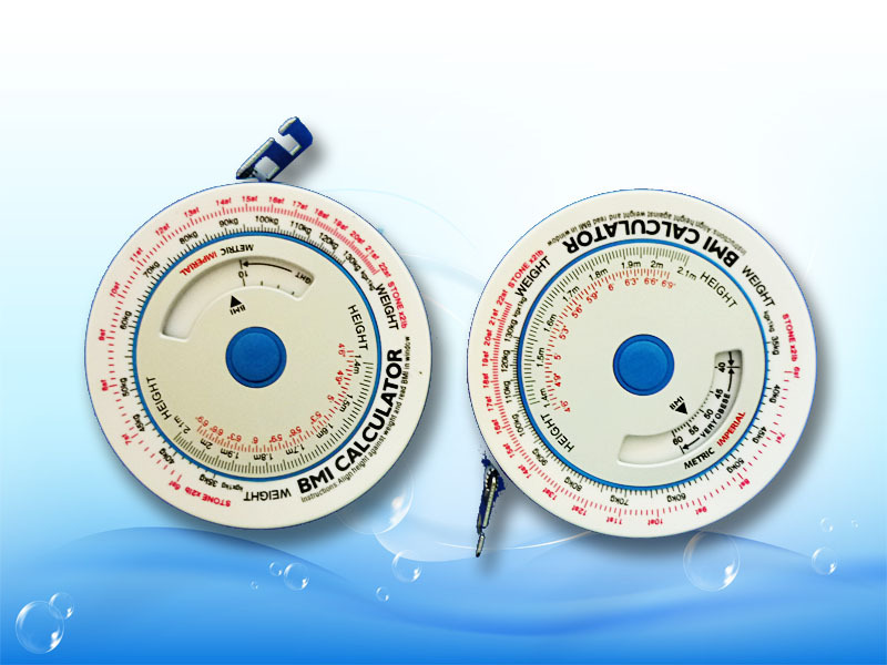 厂直销供应优质BMI健康尺 可伸缩塑料小卷尺 小礼品尺