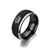 Black ring stainless steel from pearl, jewelry, European style, suitable for import