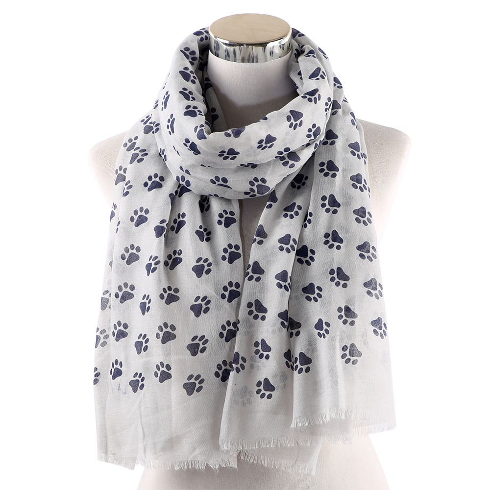 Dog Paw Print Scarf 2