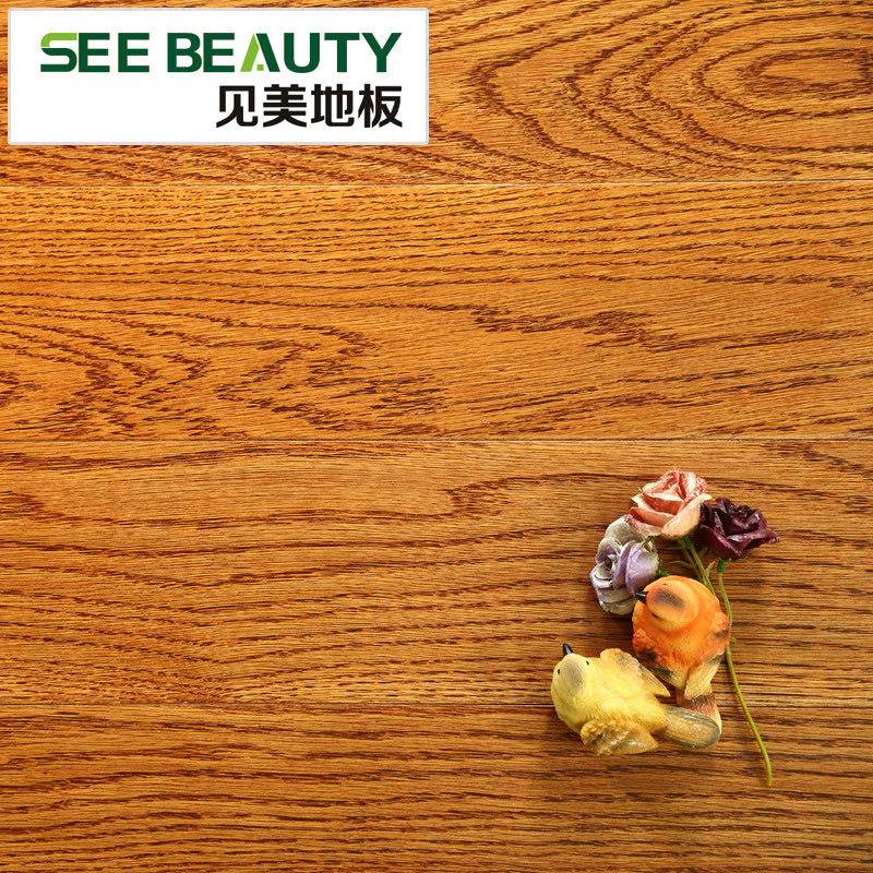 橡木仿古实木多层复合地板手抓纹厂家直销耐磨防水工程板特价12mm|ru
