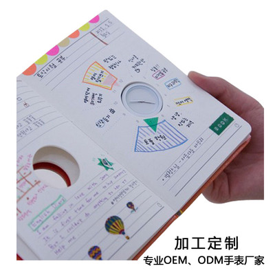 wholesale customized Foreign trade new pattern Strange new Time travel notebook clocks and watches Quartz watch student Notepad