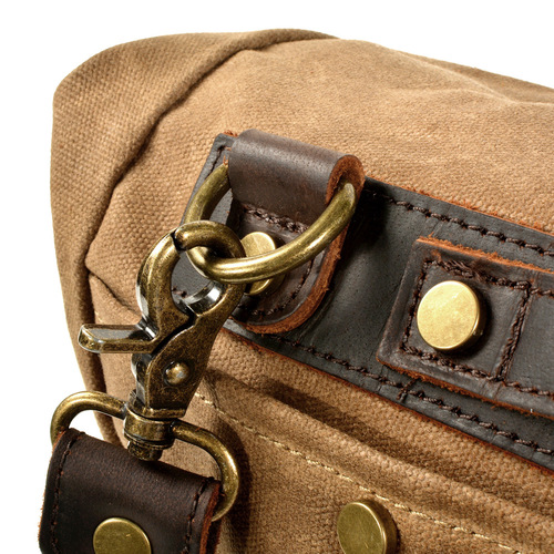 Casual Dead Fly Bag Shoulder Bag Men's Crossbody Bag Outdoor Sports School Bag Shoulder Cycling Oil Waxed Canvas Messenger Bag