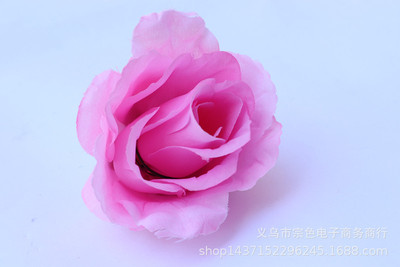 生产直销：仿真玫瑰花头 婚庆用品花朵 插球路引拱门花专用