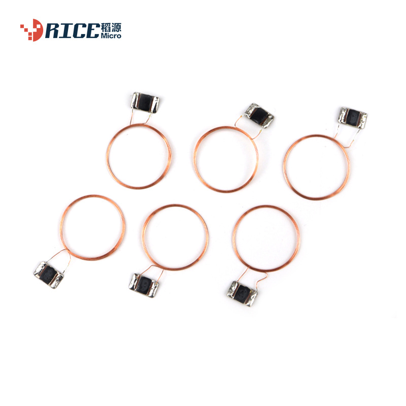 NFC inductance Metal coil  COB chip RFID RF antenna 213 diameter 20mm Wearable products Tag