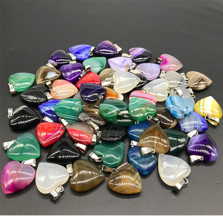 5g Weight Pendant Jewelry Making Type Agate Material Solid Color Pattern Satin Finish Polishing Design Classic Style Style Coffee, White, Purple, Red, Green, Blue, Yellow, Black Color Agate Solid Color Satin Pendant 7