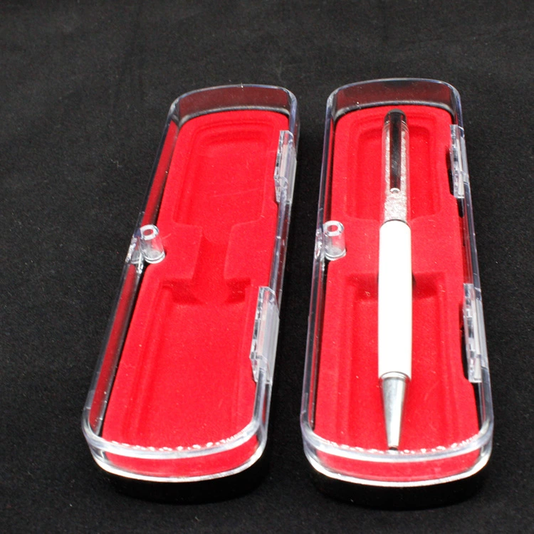 Magnetic transparent pencil case, plastic gift box, gift pen, new collection