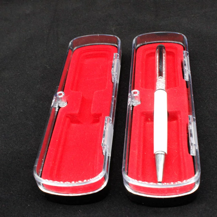 Magnetic transparent pencil case, plastic gift box, gift pen, new collection