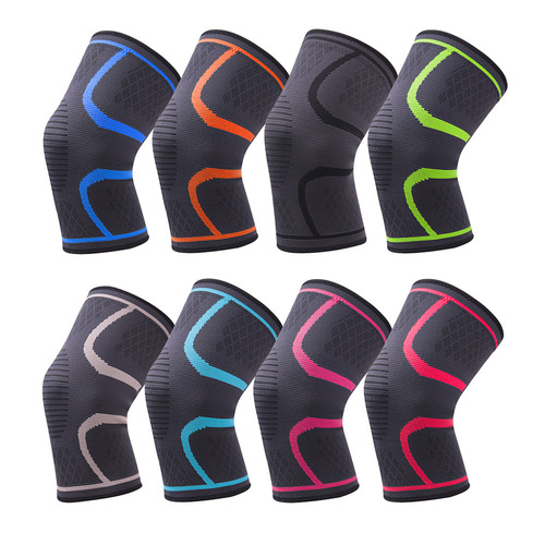 Knit Nylon Sports Knee Support for Men and Women, Autumn and Winter Badminton Running Fitness Knee Support, Outdoor Hiking Warm Knee Support