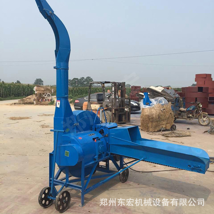 牛羊饲料青贮铡草机 大型秸秆铡草机 全自动进料秸秆粉碎机