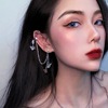 Retro metal earrings, ear clips, internet celebrity