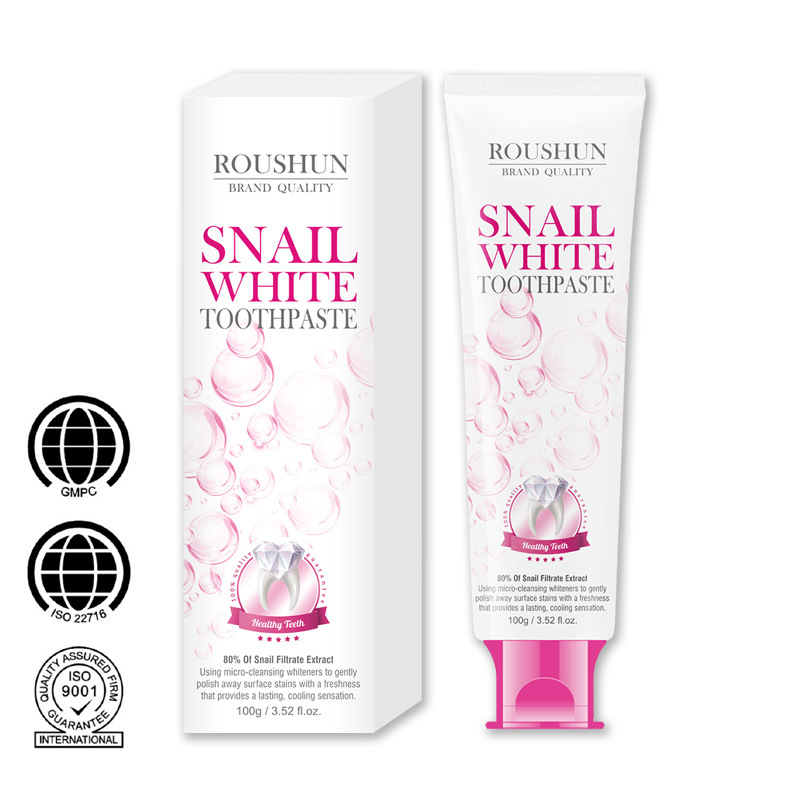 ROUSHUN Snail Cleaning Toothpaste 柔顺蜗牛清洁清新口气牙膏详情1