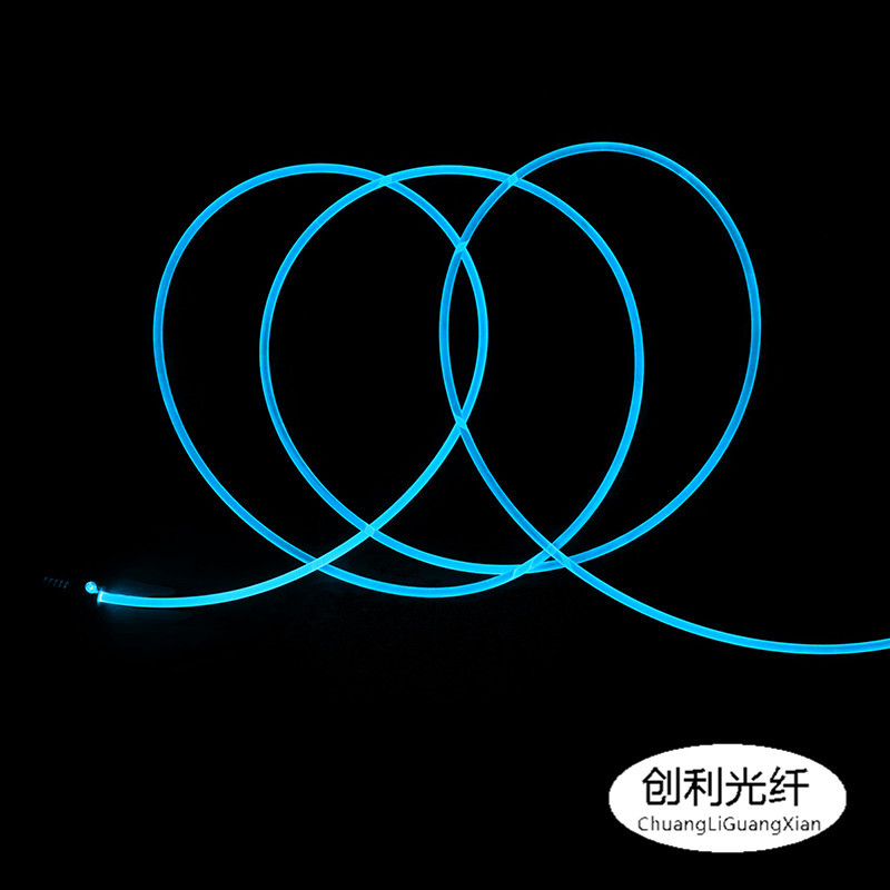 Xinchuangli sólido transparente Lado de cuerpo completo brillante cúpula de fibra óptica guía de luz tira guía de luz de plástico fibra MMA piscina Luz