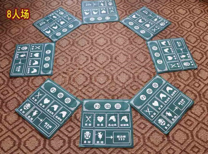 Three Kingdoms Kill Tablecloth Portable Tablecloth Game Tablecloth Single Piece One Per Person