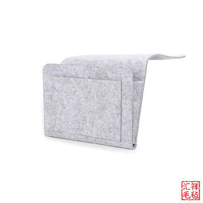 亚马逊毛毡包床头收纳袋床边摇控器挂袋家居用品定制logo 批发