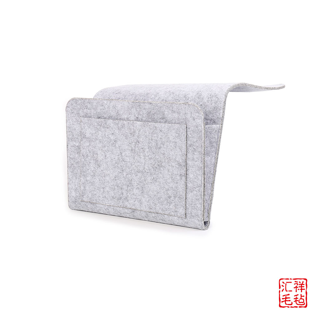 亚马逊毛毡包床头收纳袋床边摇控器挂袋家居用品定制logo 批发