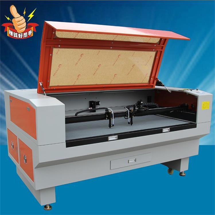 co2双头高速激光切割机皮革切割 竹木雕刻 橡胶板雕刻 激光雕刻机
