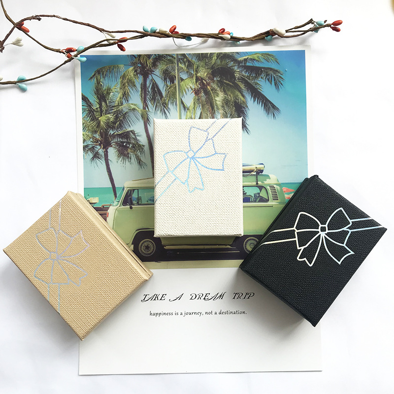 新款蝴蝶结饰品首饰小礼盒收纳盒 送人耳环耳钉项链戒指包装礼盒