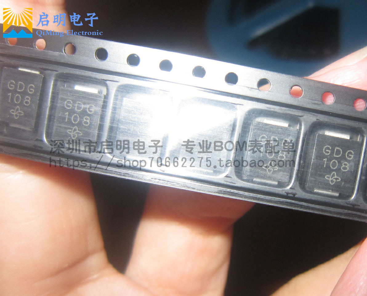 全新 SMCJ6.0CA DO-214AB 6V 丝印GDG 双向 TVS瞬变抑制二极管