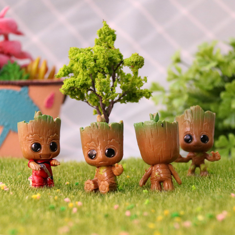 Tree Man Groot Big Eyes Cute Version Small Tree Man Doll Doll Ornaments Tree Man Groot Big Eyes Cute Version Small Tree Man Doll Doll Ornaments