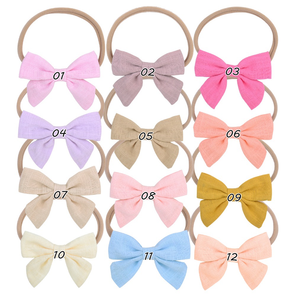 Fashion Simple Cotton Bow Hair Ring Set display picture 13