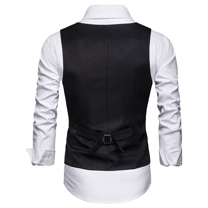 Men's best man in small suit waistcoat spring and autumn business vest