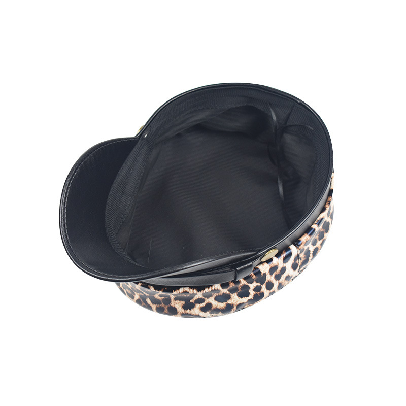 Women's Streetwear Leopard Curved Eaves Beret Hat display picture 23