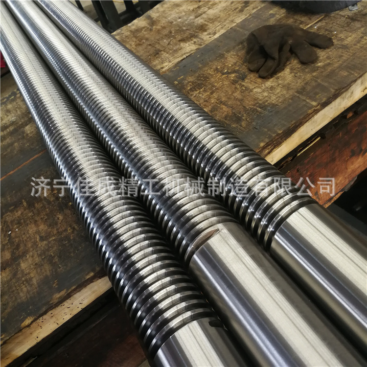 厂家加工大型大直径传动梯形丝杆Tr60T70T80T90T100大导程机床轴