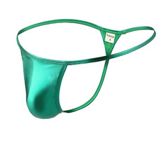 Men's underwear bronzing patent leather thong men's Amazon underwear sexy men's single thong men's 5010DD