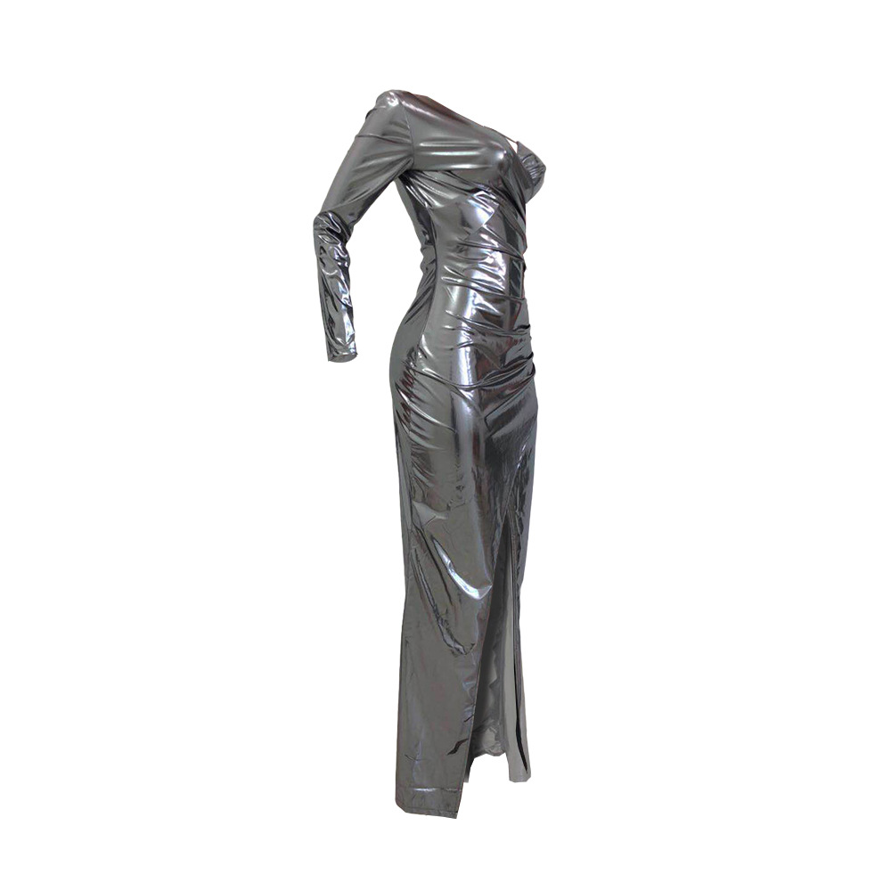 One-Shoulder Irregular Dress NSOJS76420