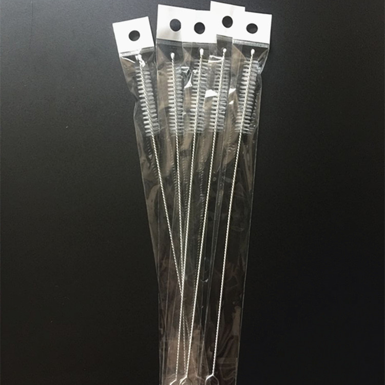 Suministro de fábrica botella de alimentación cepillo de paja botella de alimentación de acero inoxidable cepillo de paja cepillo con embalaje OPP