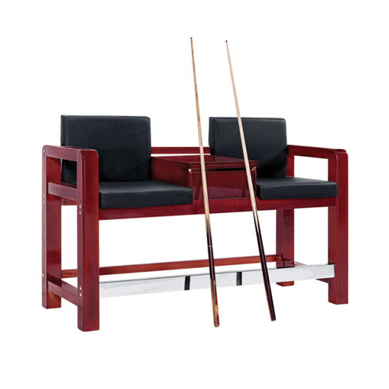 实木台球椅球厅观球椅球房看球沙发椅子家用娱乐台球桌用椅子配件