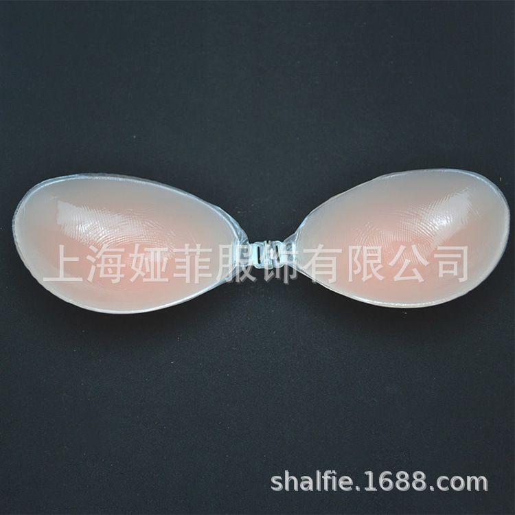 Foreign trade Exit Poly chest ACC Backless Shoulder strap autohesion Fleshcolor invisible silica gel Bras Lara goddess Chest paste